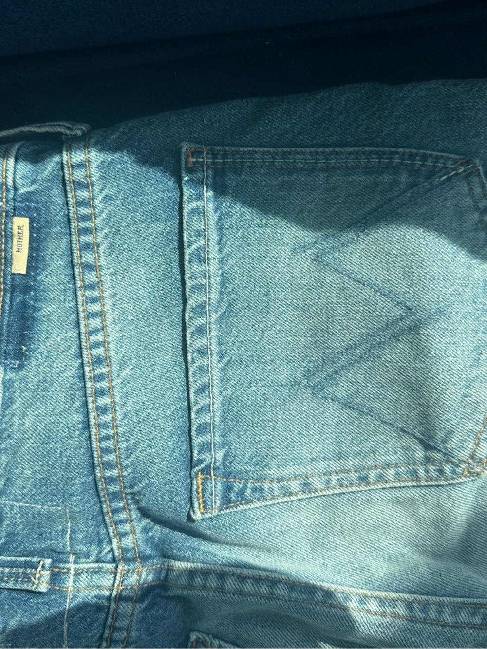 MOTHER Light Blue Relaxed womens Jeans - Picture 4 of 9
